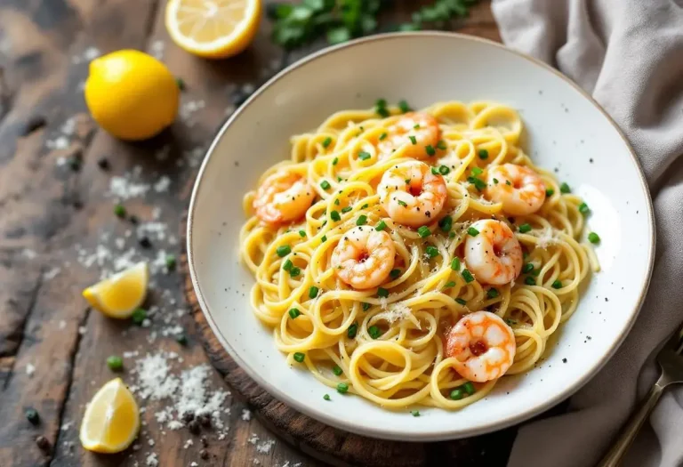 Cette recette de linguine aux crevettes est un vrai piège pour les gourmands (tu vas craquer)